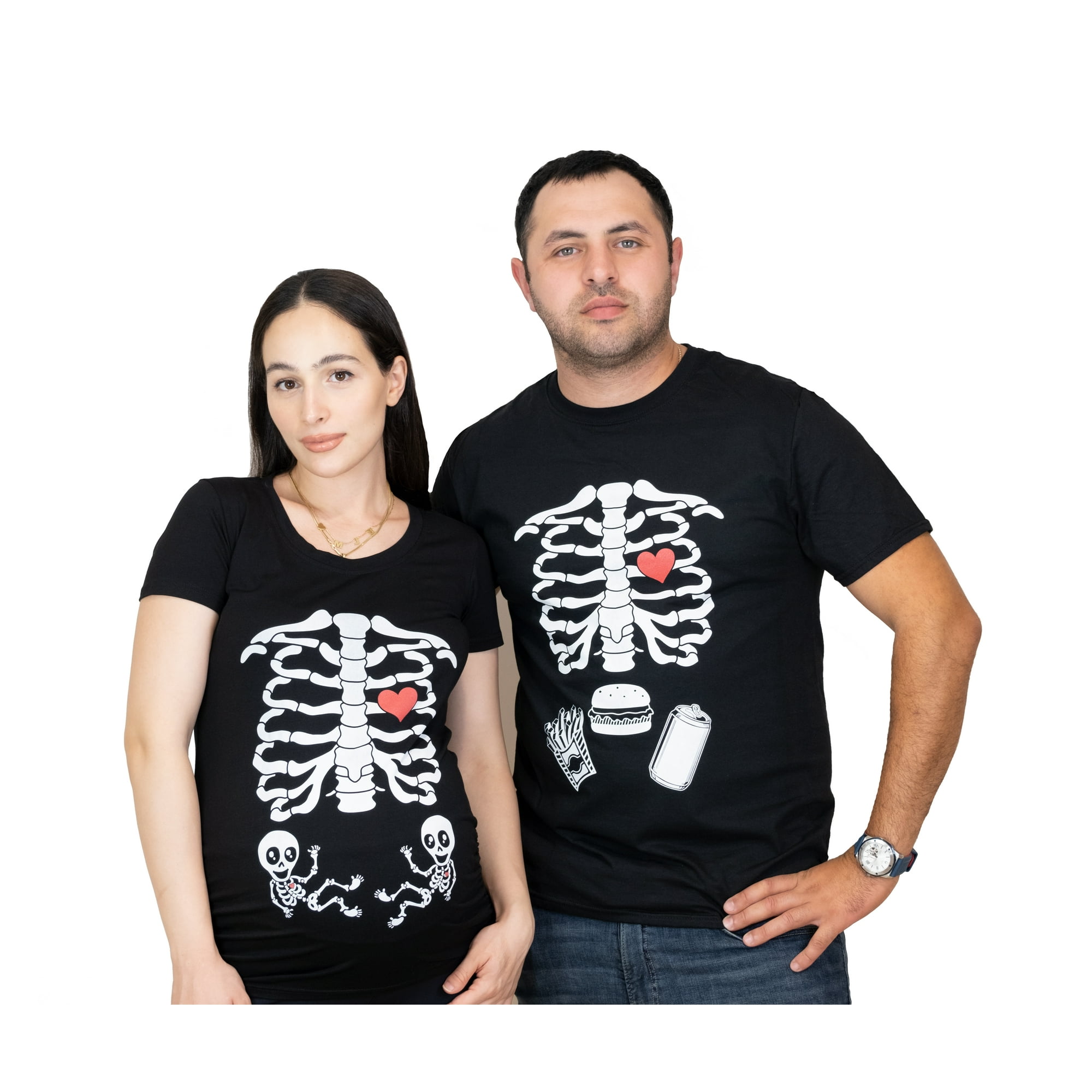 Skeleton Maternity Shirt Halloween Pregnancy Shirt Skeleton 