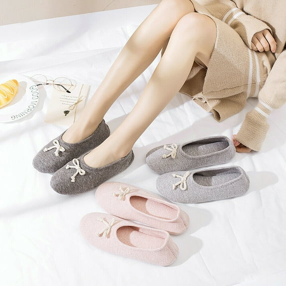 Womens Pregnant Causal Shoes Flats Slip-on Indoor Soft Sole Sandals Comfort Warm