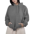 thumbnail image 1 of Womens Essentials Heavyweight Pullover Hoodie Loose Fit, 1 of 6