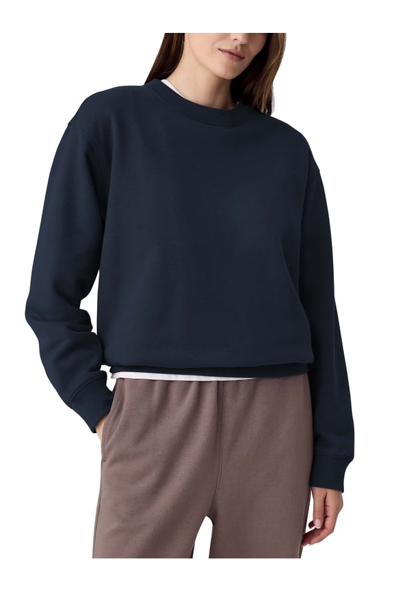 Womens Essentials Heavyweight Sweatshirt Loose Fit Crewneck