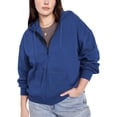 thumbnail image 1 of Womens Essentials Heavyweight Zip Up Hoodie Jacket Loose Fit, 1 of 7