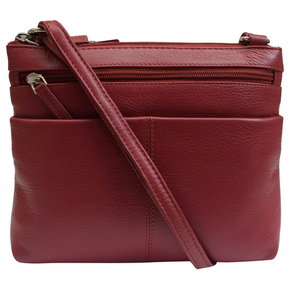 Womens Premium Leather Luxury Crossbody Shoulder Handbag Purse for Ladies