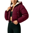 thumbnail image 1 of Womens Premium Midweight Puffer Jacket Insulated Down Red Winter Women Coat-XXL, 1 of 9