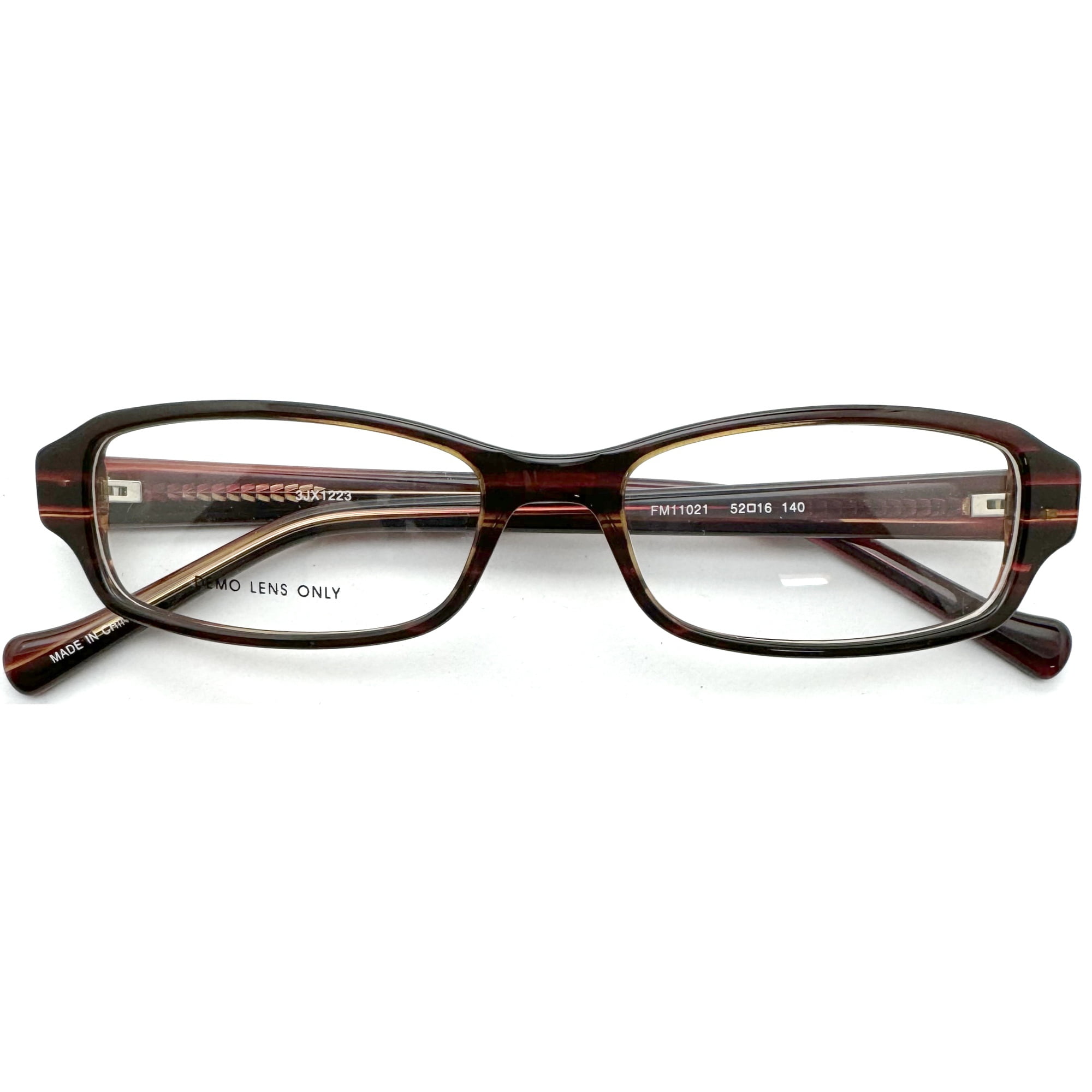 Designer Looks for Less Women's Prescription Glasses, FM11021, Brown Stripe
