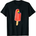 thumbnail image 1 of Womens Pride Month Lgbtq Pride Rainbow Popsicle T-Shirt Black Large, 1 of 5