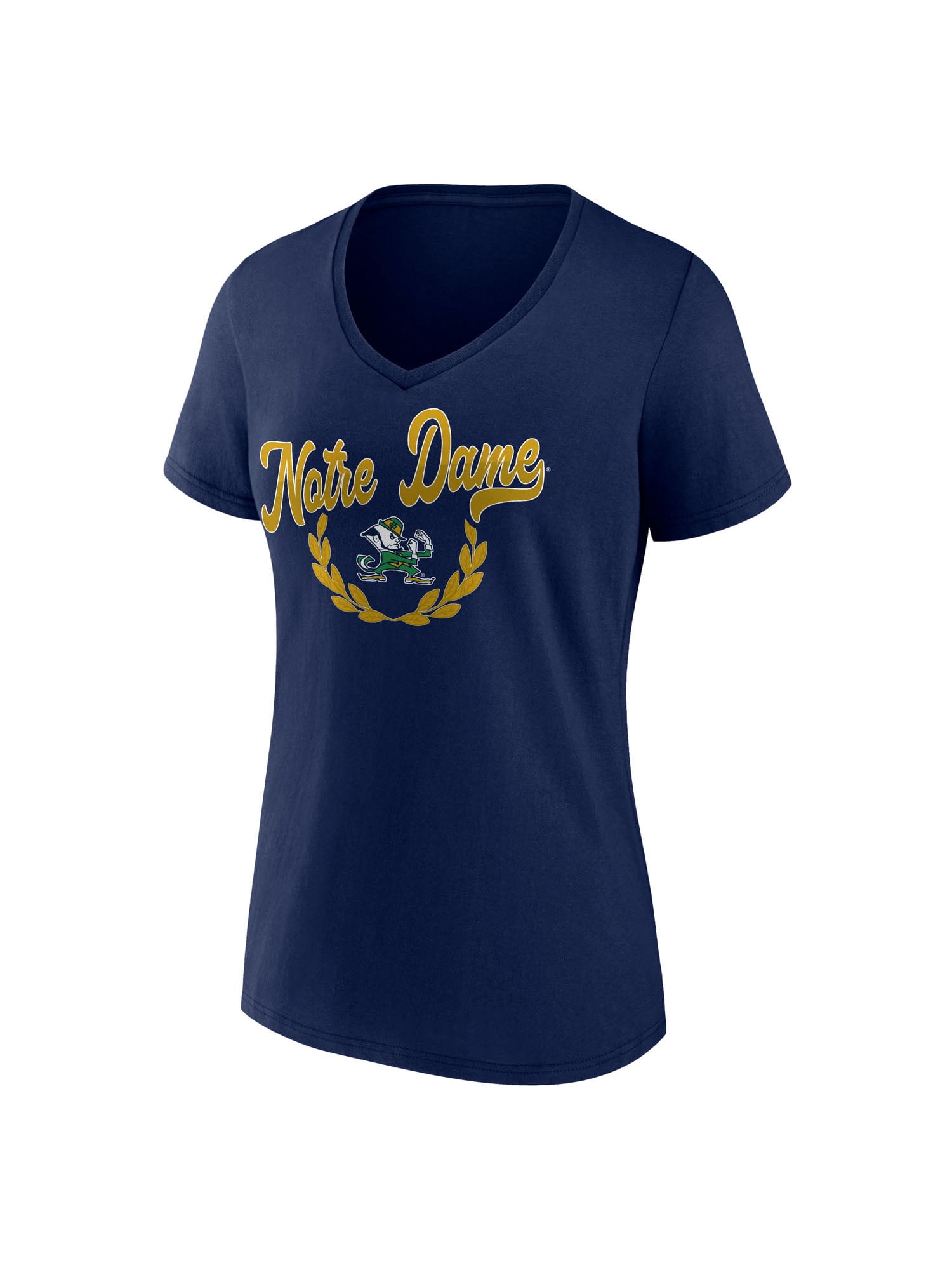 NCAA Notre Dame Fighting Irish Women's Blue Cotton Short Sleeve Tee