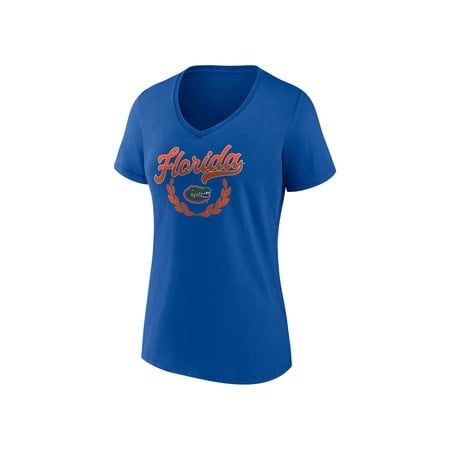 Florida Gators NCAA Florida Gators Women's Blue Cotton Short Sleeve Tee