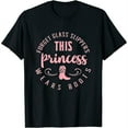 thumbnail image 1 of Womens Princess Cowboy Boots Western Cowgirl Girls T Shirt Gift Black Large, 1 of 5