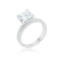 thumbnail image 1 of Womens Princess Solitaire Wedding Set Ring - Size 9, 1 of 1