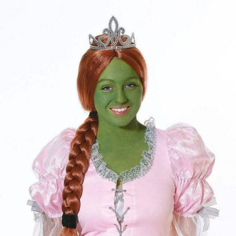 Womens Princess Wig With Tiara Wigs Female Halloween Costume Womens Princess Wig With Tiara Wigs Female Halloween Costume