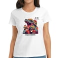 thumbnail image 1 of Womens Printed T-Shirt: Round Neck Mexican Top, 1 of 3