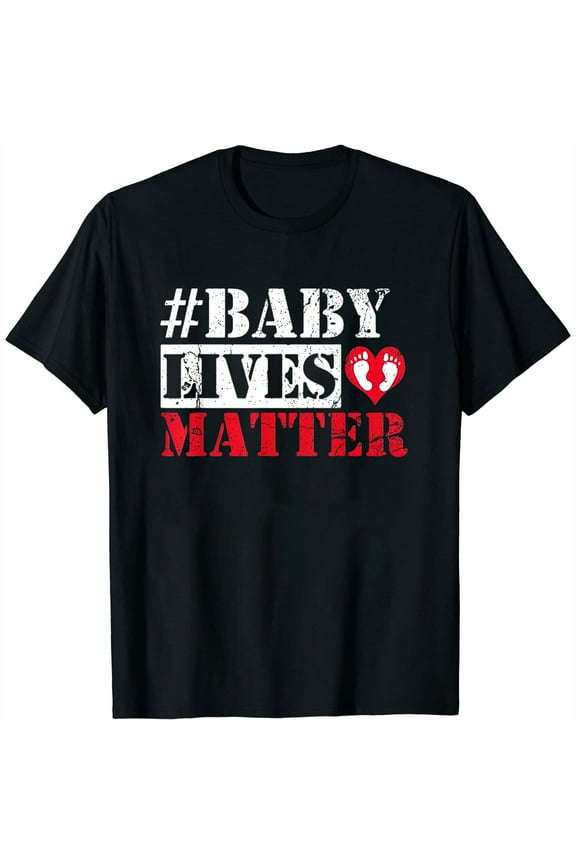 Womens Pro-Life Baby Lives Matter Anti-Abortion Fetus T-Shirt T-Shirt Black Medium