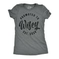 thumbnail image 1 of Womens Promoted to Wifey 2024 T Shirt Funny Wedding Engagement Graphic Tee Womens Graphic Tees, 1 of 9