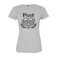 thumbnail image 1 of Womens Prost! Oktoberfest German Cheers Deluxe Soft T-Shirt, 1 of 1