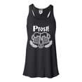 thumbnail image 1 of Womens Prost! Oktoberfest German Cheers Flowy Racerback Tank Top T-Shirt, 1 of 1