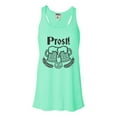 thumbnail image 1 of Womens Prost! Oktoberfest German Cheers Flowy Racerback Tank Top T-Shirt, 1 of 1