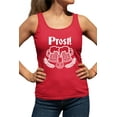 thumbnail image 1 of Womens Prost! Oktoberfest German Cheers Racerback Tank Top T-Shirt, 1 of 1