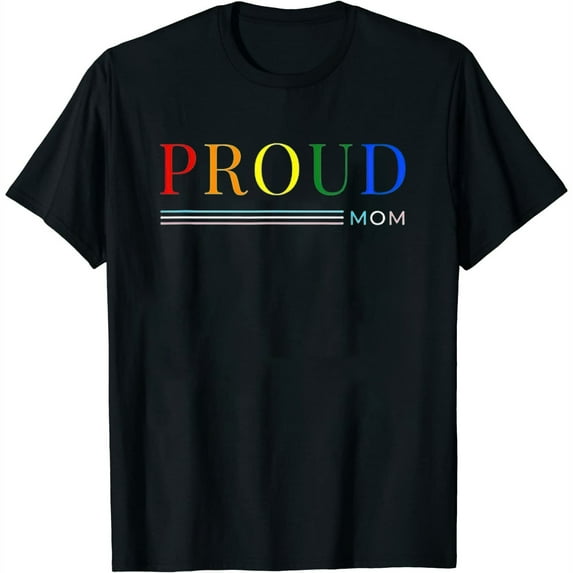 Womens Proud Ally Lgbtq Transgender Proud Mom | Proud Trans Mom T-Shirt Black X-Large