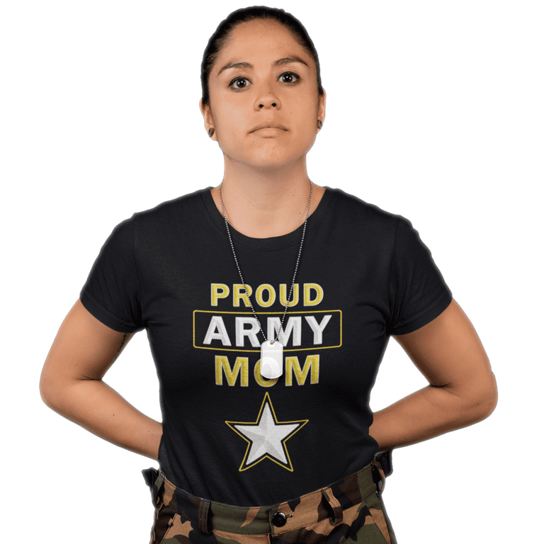 Womens Proud Army Mom Premium Vintage US Army Mom Shirt Mothers Day Gift U.S. Army Mom T Shirt Walmart