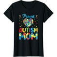 thumbnail image 1 of Womens Proud Autism Mom - Autism Awareness Autism Warriors ASD Mama T-Shirt, 1 of 2