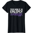 thumbnail image 1 of Womens Proud Mom Of Epilepsy Warrior Epilepsy Awareness T-Shirt, 1 of 4