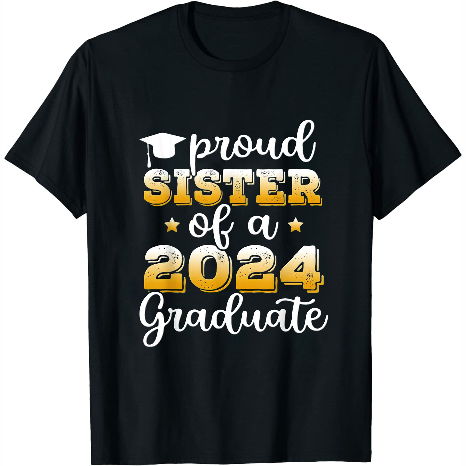 Womens Proud Sister of a 2024 Graduate Class of 2024 Graduation TShirt