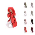 thumbnail image 1 of Womens Puffer Jacket 2026 Trendy Long Sleeve Slim Fit Mid Length Full Zip Up Thick Warm Winter Coats with Pockets, 1 of 8