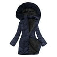 thumbnail image 1 of Womens Puffer Jacket Waterproof Fleece Lined Warm Long Puffer Jacket Thicken Parka Outwear Quilted Lightweight with Fur Lined Hood Warm Winter Coats Jackets Quilted Long Jacket, 1 of 6