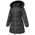 thumbnail image 1 of Womens Puffer Jacket Windproof Winter Down Coat Waterproof Winter Parka Jacket, Darkgray M, 1 of 8