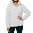 thumbnail image 1 of Womens Puffer Jackets Lightweight Quilted Pullover Jacket Padded Down Jackets White M, 1 of 6