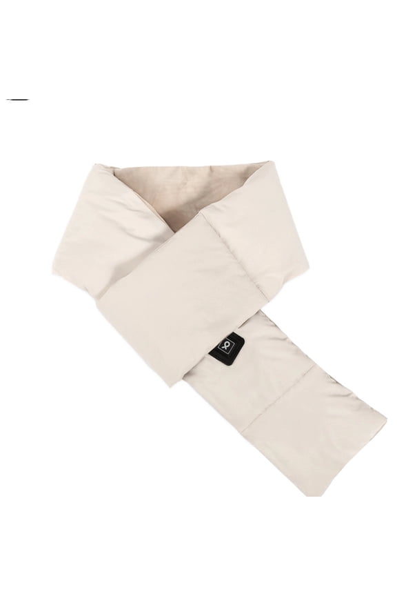 Womens Puffer Scarf Winter Down Scarves Lightweight Neckwarmer Wrap Scarfs Solid Color Outdoor Cycling Hiking-apricot