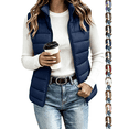 thumbnail image 1 of Womens Puffer Vest Slim Fit Soft Thermal Sleeveless Coat, Fashion Zip Gilet for Fall Winter Layering, 1 of 6