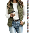 thumbnail image 1 of Womens Puffer Vest Slim Fit Soft Thermal Sleeveless Coat, Fashion Zip Gilet for Fall Winter Layering, 1 of 7