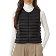 thumbnail image 1 of Womens Puffer Vest, Yigetop Women's Winter Lightweight Sleeveless Cotton Vest Jacket with Down insulation Vest Women's Coats, Jackets & Vests Black 5XL, 1 of 1