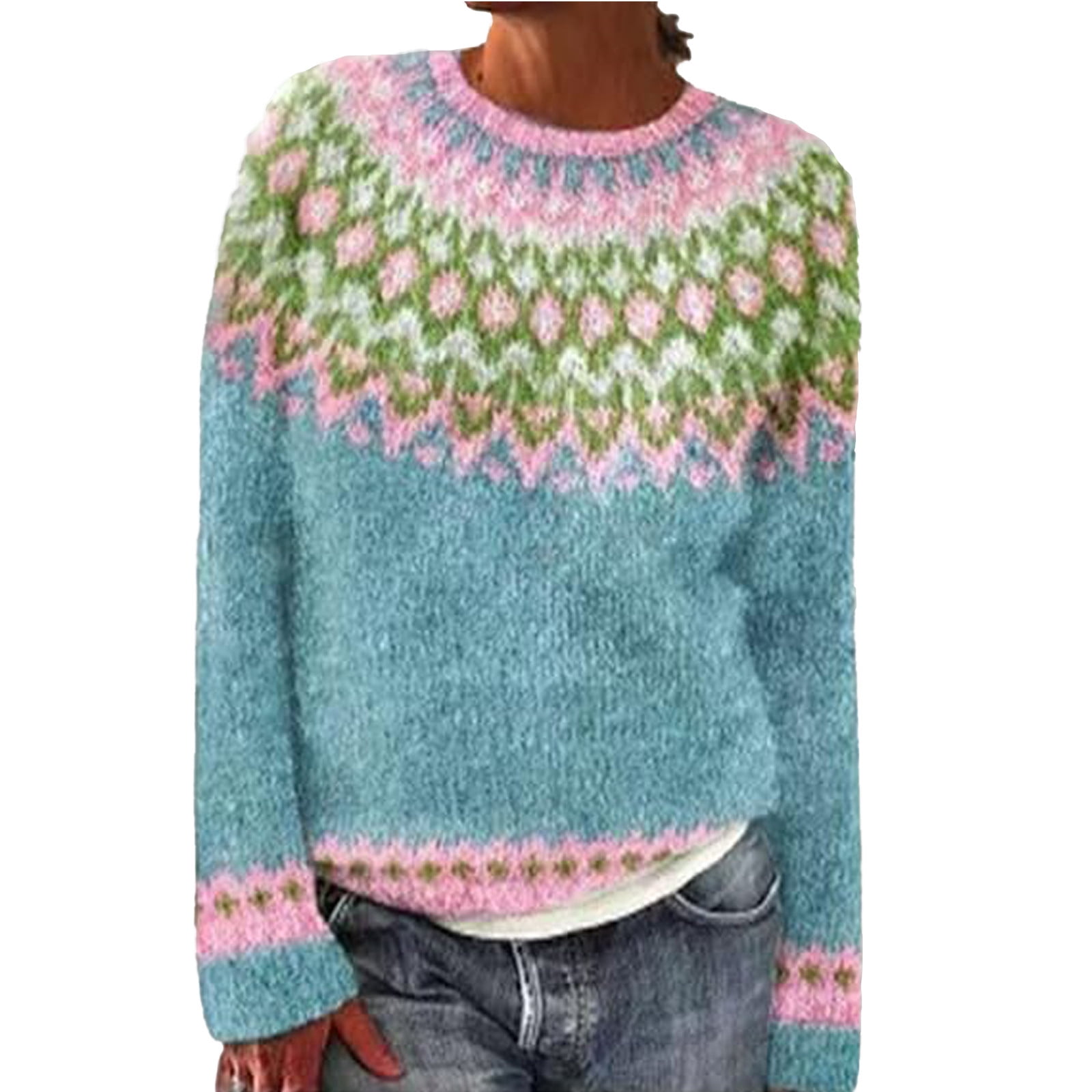 Sweater Women Jumpers Pullovers Vintage Chic Ladies Knitwear