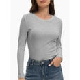 thumbnail image 1 of Women's Slim Fit Ribbed Pullover- Long Sleeve Crewneck Casual Jumper Top, 1 of 6
