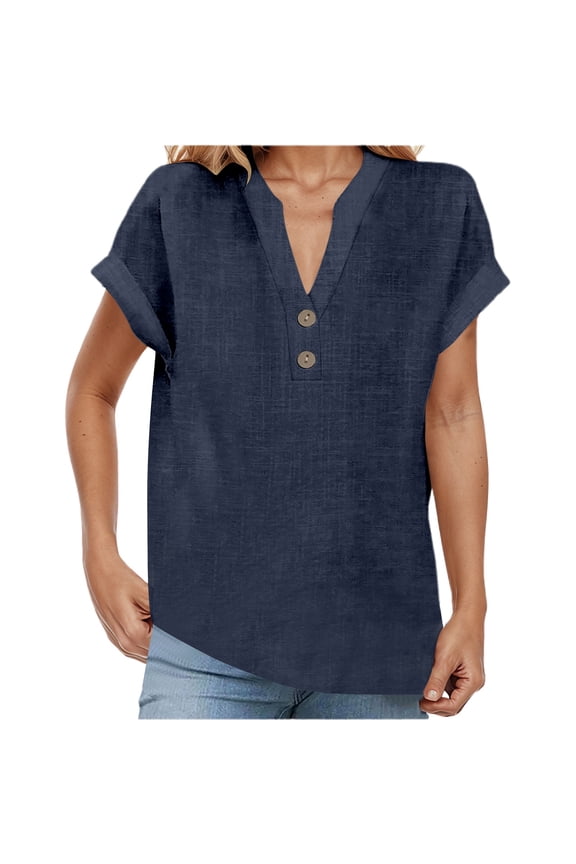 Womens Pullover Loose Fit Pleated V Neck Sleeveless Curved Hem Flowy Womens New Clothing,Navy,5XL