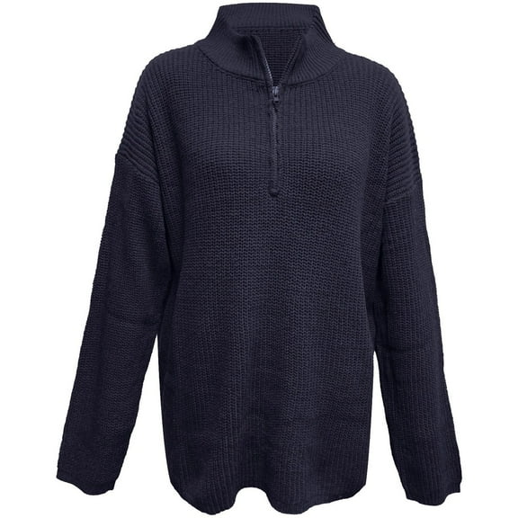 Womens Pullover Sweater Long Sleeve For Autumn And Winter Lightweight High Neck Knitwear