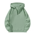 thumbnail image 1 of Womens Pullover, Yigetop Ladies' Casual Half Zipper Hoodie Loose Sports Sweatshirt 1/4 Zip Pullover Women Light Green S, 1 of 2