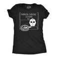 thumbnail image 1 of Womens Pumpkin Carving Lessons Horror T Shirt Funny Halloween Shirt for Ladies Womens Graphic Tees, 1 of 9