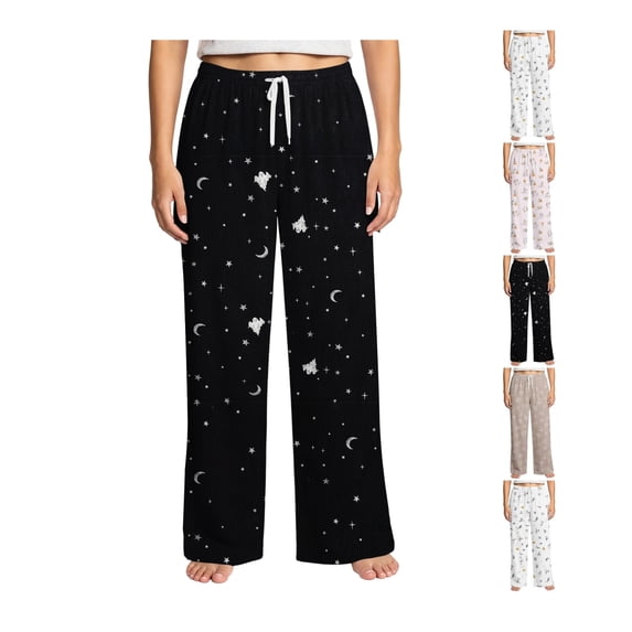 Womens Pumpkin Spice Pajama Pants Fall Print Lounge Sleepwear