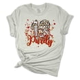 thumbnail image 1 of Womens Purdy Tshirt Purdy Number 13 Leopard Football Short Sleeve T-shirt-Athletic Heather-large, 1 of 1