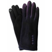 Womens Purple & Blue Metallic Stretch Fit Texting & Tech Touchscreen Gloves