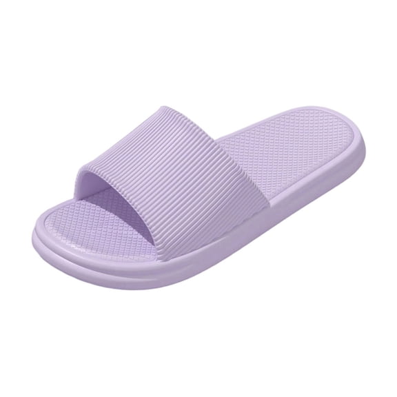 Womens Purple EVA Foam Slides | Cloud-Like Comfort Non-Slip Sandals for Shower, Home, Beach & Travel,Size 36