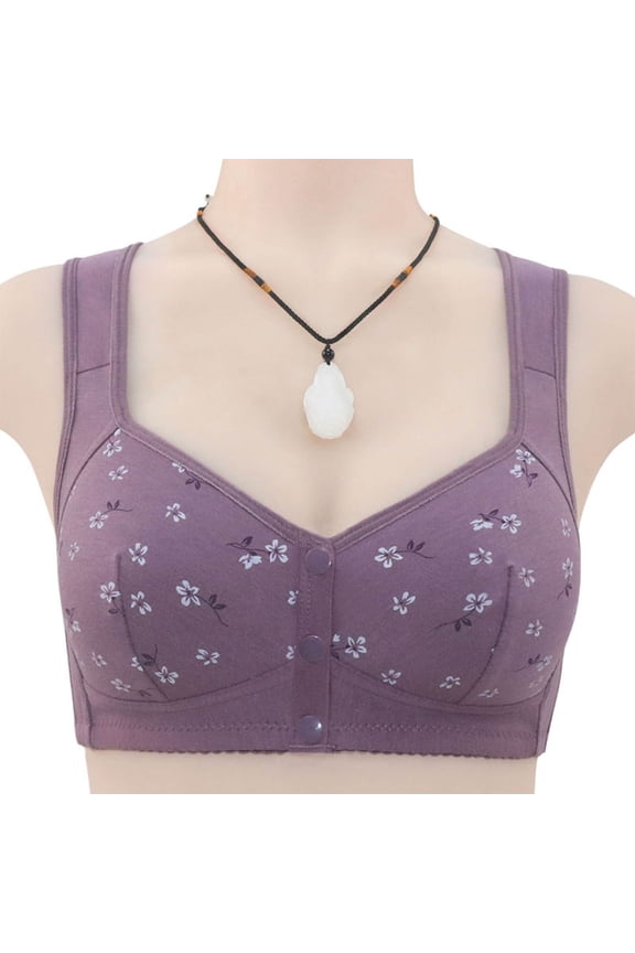 Womens Push Up Everyday Bras Comfortable Wireless Bralettes Support Bras Comfort Lace Trim Wirefree Padded Bra Full Cup Seamless Full Coverage Non Wired Firm Control Bra