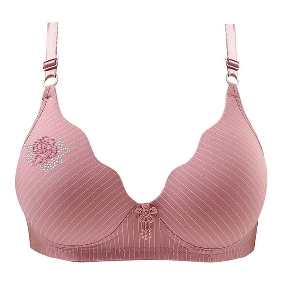 Womens Push Up Everyday Bras, Womens Full Coverage No Underwire Comfort Bra Scalloped V Neck Seamless Push Up Bralettes with Full Support S-XL