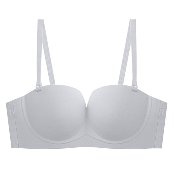 Womens Push Up Padded Bra Seamless Underwire T-Shirt Bra Strapless V Bras for Women