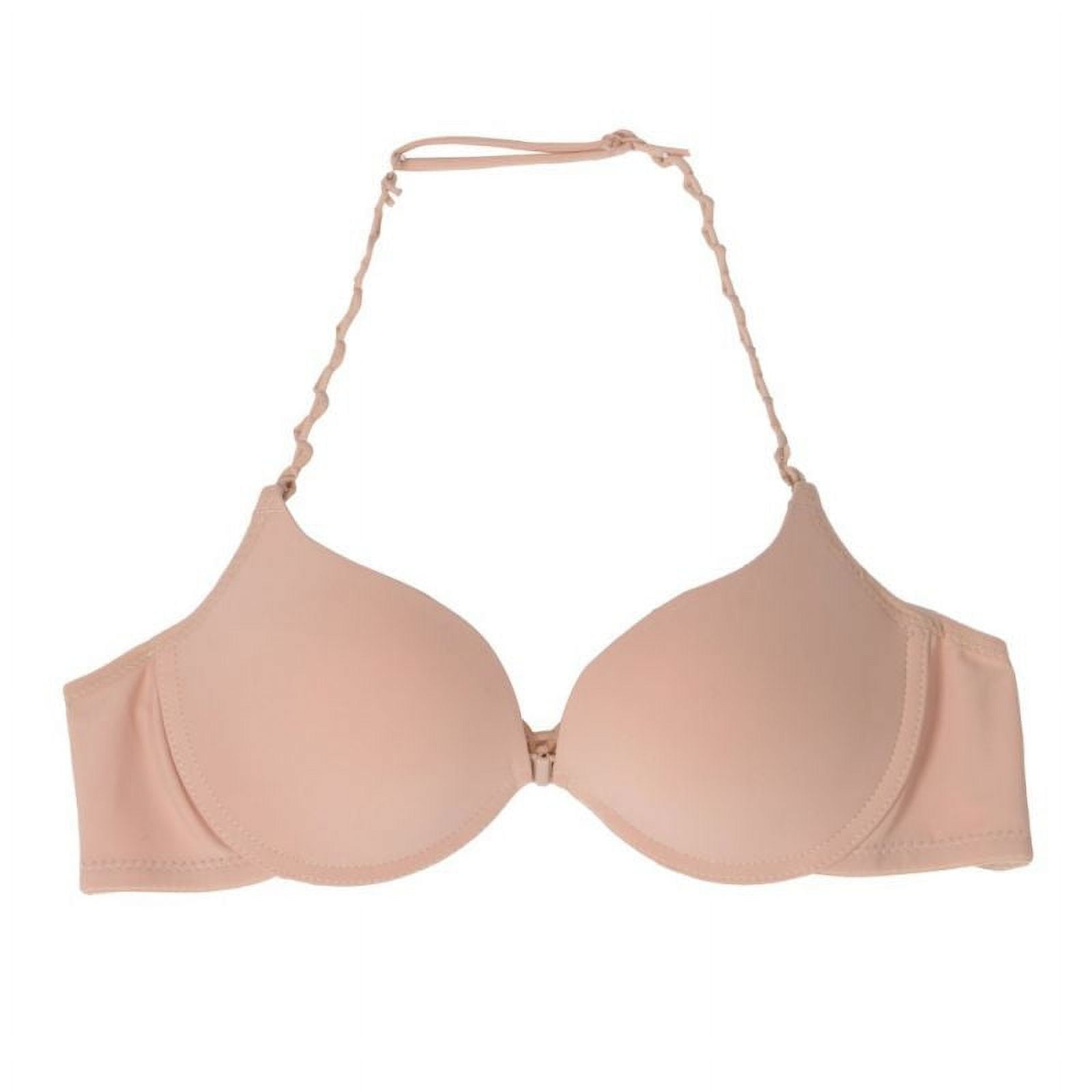 Fashion Deep Cup Bra, Plus Size Front Buckle Push Up Wireless Bra Women  Full Coverage Seamless Bras (Color : K, Size : 46/105)