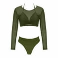 thumbnail image 1 of Womens Push-up Padded Bikini Set with Mesh Tops Swimwear Swimsuit Bathing Beachwear, 1 of 3