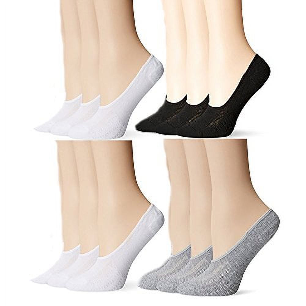 Womens Quality Ultra Low Cut Liner Casual Ped Socks (Basics Shade 12